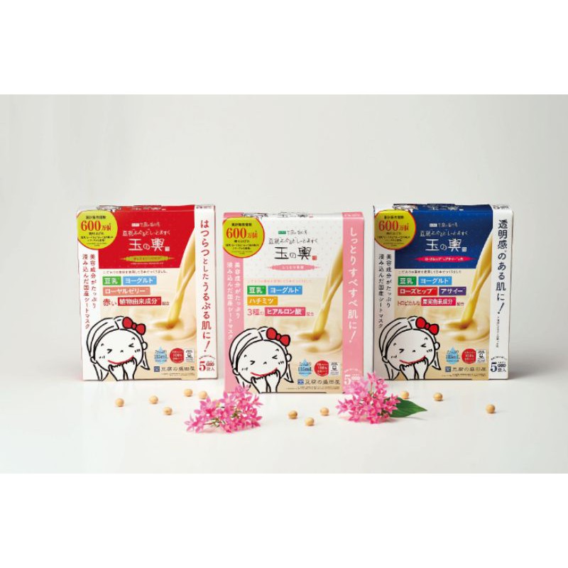 Mặt nạ Tofu Moritaya Soy Milk Yogurt Mask Sheet hộp 5 miếng