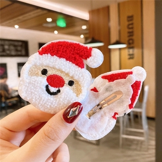 【RYT】Set 2 kẹp tóc len giáng sinh noel cho bé