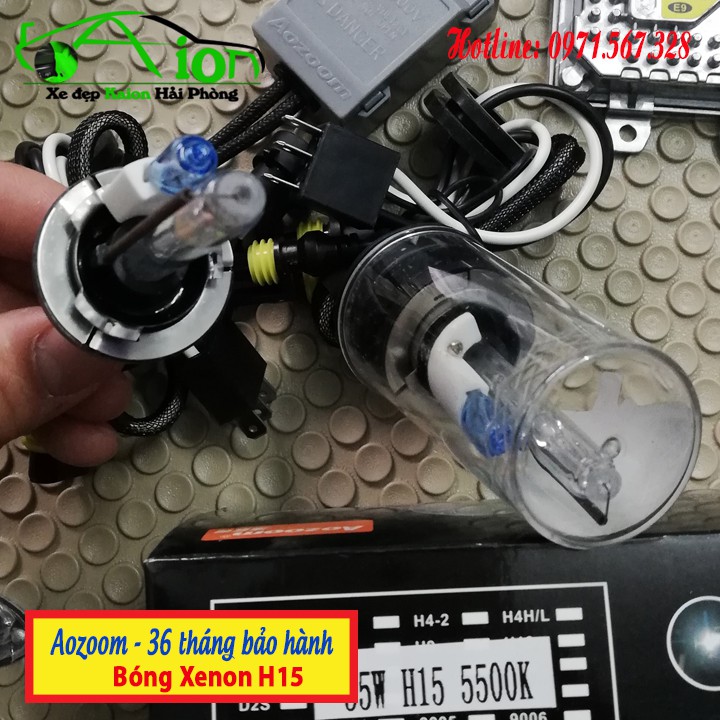 Cặp 2 bóng đèn Xenon Aozoom - Chân bóng H1 - H4 - H7 - H11 - 9005 hoặc 9006 - Bảo hành 24 tháng