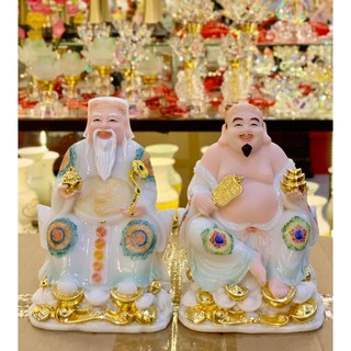 Tượng thần tài thổ địa đá cao 20cm