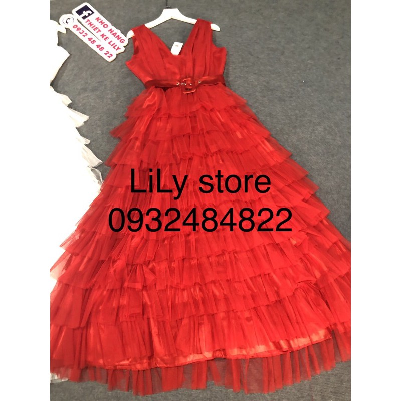 ĐẦM TẦNG KÈM THẮT LƯNG ( ảnh và video thật 1000% )