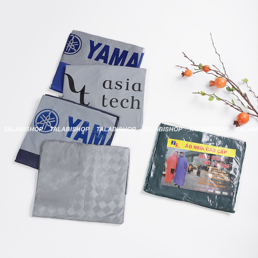 Áo Mưa Cánh Dơi (xẻ tà) Vải Dù Cao Cấp Loại Lớn 1m4 - Che Kín 2 Người Mùa Mưa - hàng công ty Talabishop (Nhiều màu)