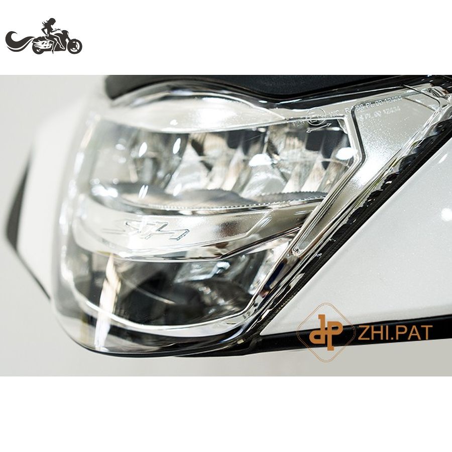 Đèn Pha Led 2 Tầng Xe SH Ý Nhập 2009-2012. Hàng Chính Hãng Bảo Hành Zhi.Pat Cao Cấp, Siêu Sáng. Màu Trắng Bạc &amp; Đen Khói