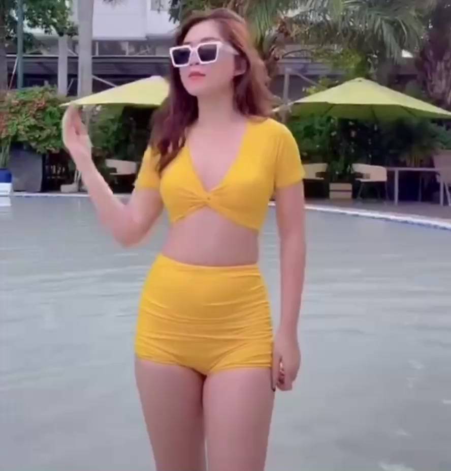 Bikini đồ bơi nữ đi biển 2 mảnh xoắn ngực cá tính che khuyết điểm BIKINI SUNSHINE MS-35 | BigBuy360 - bigbuy360.vn