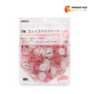 [Auth - Chính hãng] Mặt nạ giấy nén Miniso Nhật Bản 100 viên