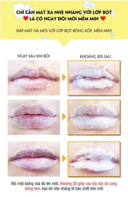 TẨY TẾ BÀO CHẾT MÔI-BUBBLE BUBBLE LIP MASK RIRE