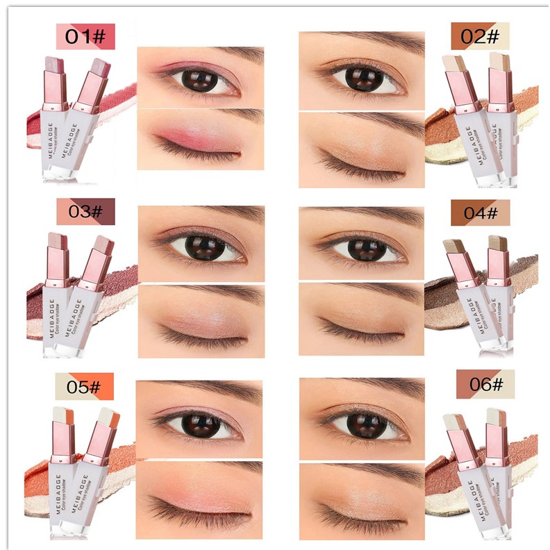 Phấn trang điểm mắt MEIBAOGE dạng thỏi 2 trong 1 lâu trôi hiệu quả | BigBuy360 - bigbuy360.vn