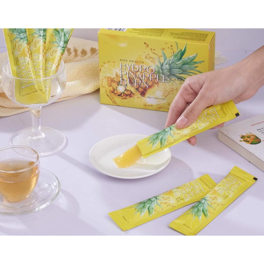 [Tem Chọt] Thạch Dứa Matxi Corp Pinapple Hỗ Trợ Giảm Cân, Giữ Dáng - Hộp 10 gói