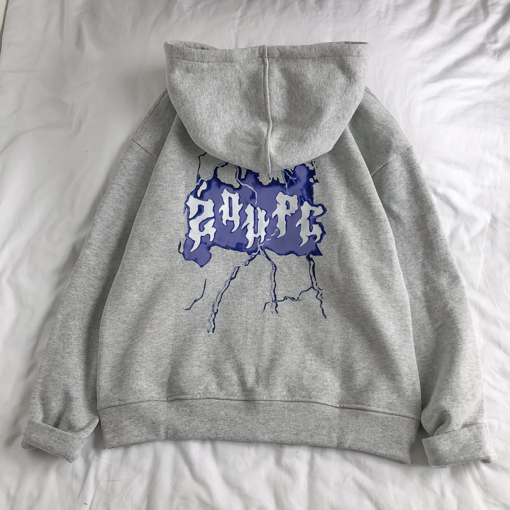 Áo Khoác nỉ lót bông MEANSTORE form rộng có mũ Unisex nam nữ oversize Ulzzang Streetwear Hàn Quốc - Zoupc