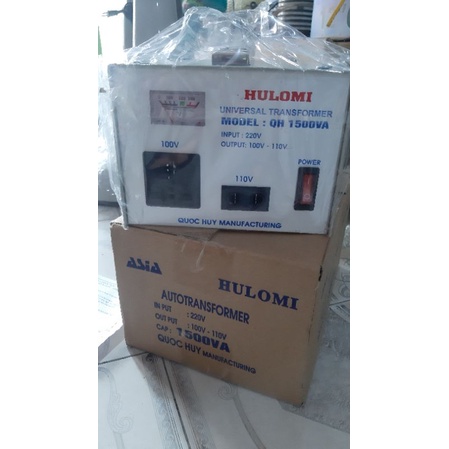 Biến áp tự ngẫu Hulomi 1500Va (220-110) nhôm hoặc đồng