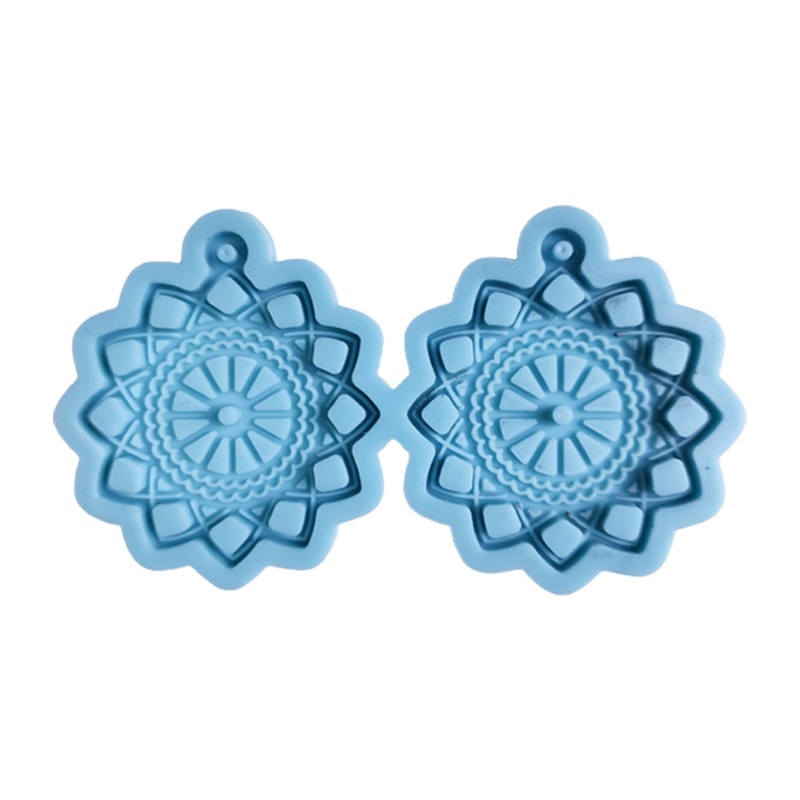 San * Khuôn Silicon Làm Bông Tai Epoxy Resin Pha Lê Nhiều Kiểu Dáng DIY