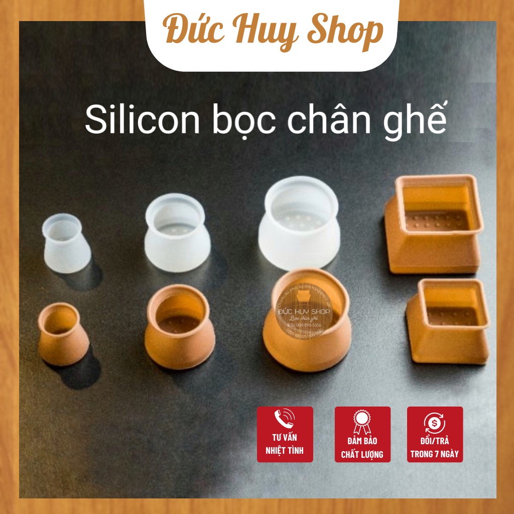 MIẾNG BỌC CHÂN BÀN GHẾ SILICON Chống Ồn-Chống Trầy Xước Sàn Nhật Bản.