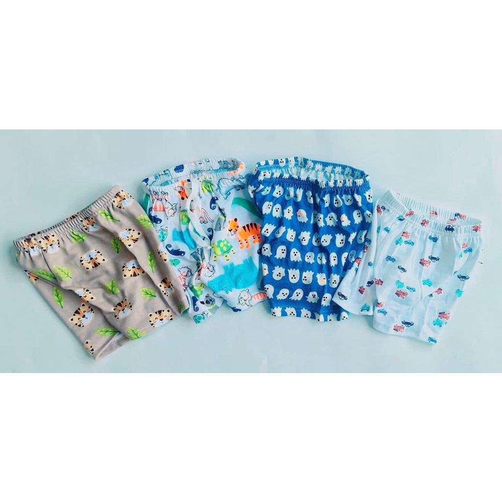 Quần Short Thun Nhiều Màu Mẫu Nhiên Bé Trai Size 1 - 5 Tuổi MINTSCLOSET  - QR8619