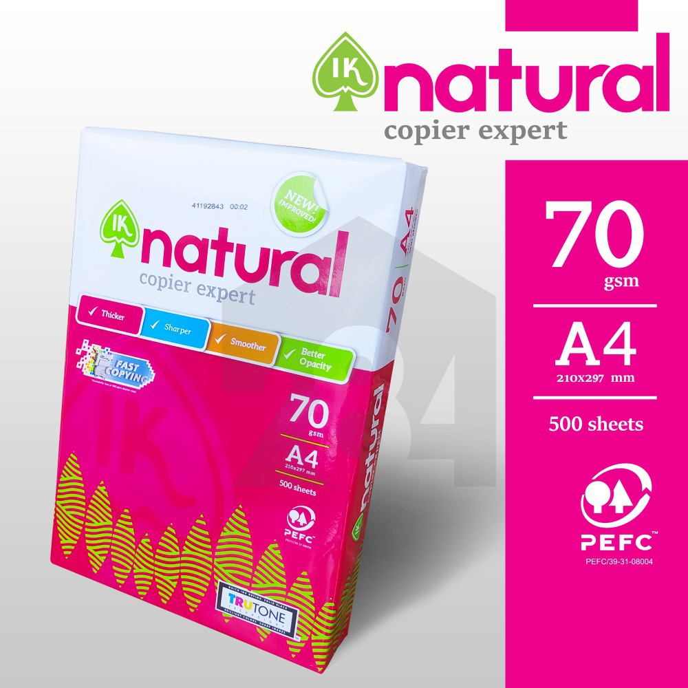 Giấy A4 Natural IK 70gsm