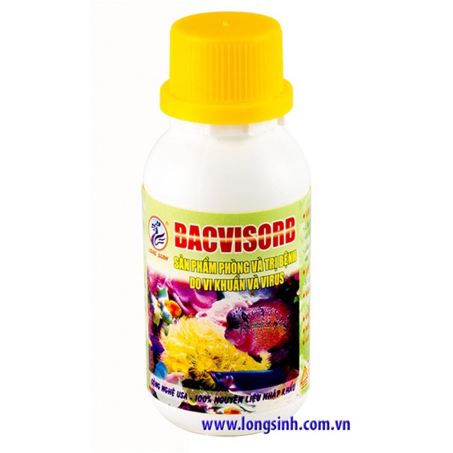 THUỐC TRỊ NẤM, ĐỤC MẮT, THỐI VÂY CHO CÁ CẢNH- BACVISORB