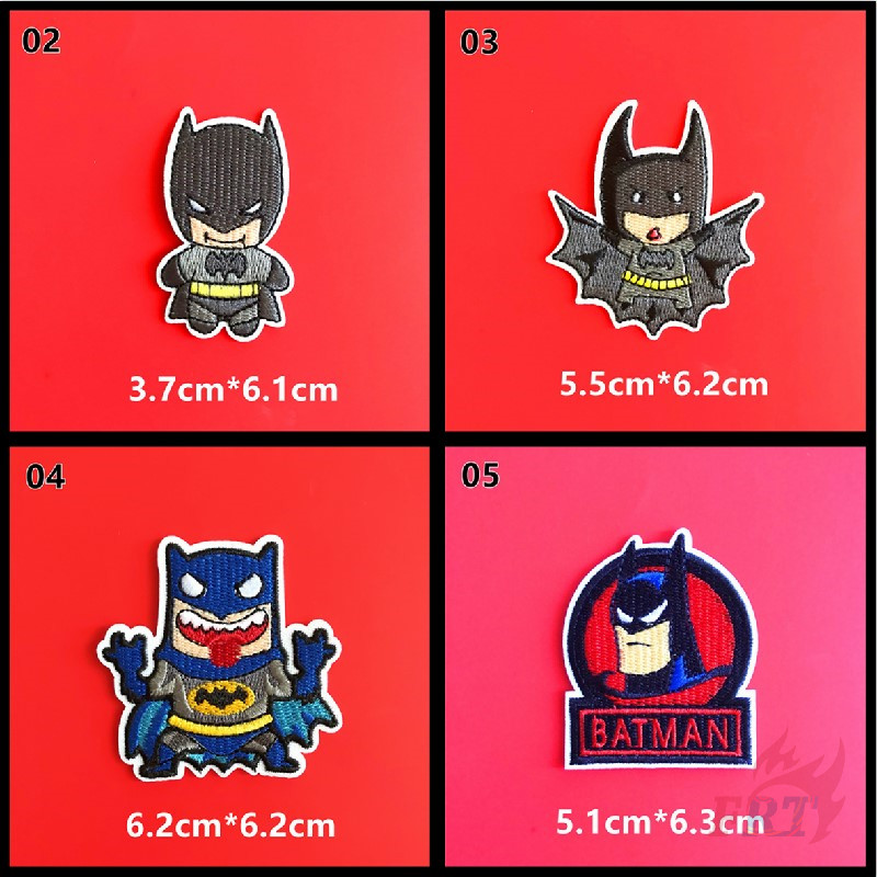 Miếng Vá Quần Áo Ủi Thêu Hình Nhân Vật Joker Vs Batman