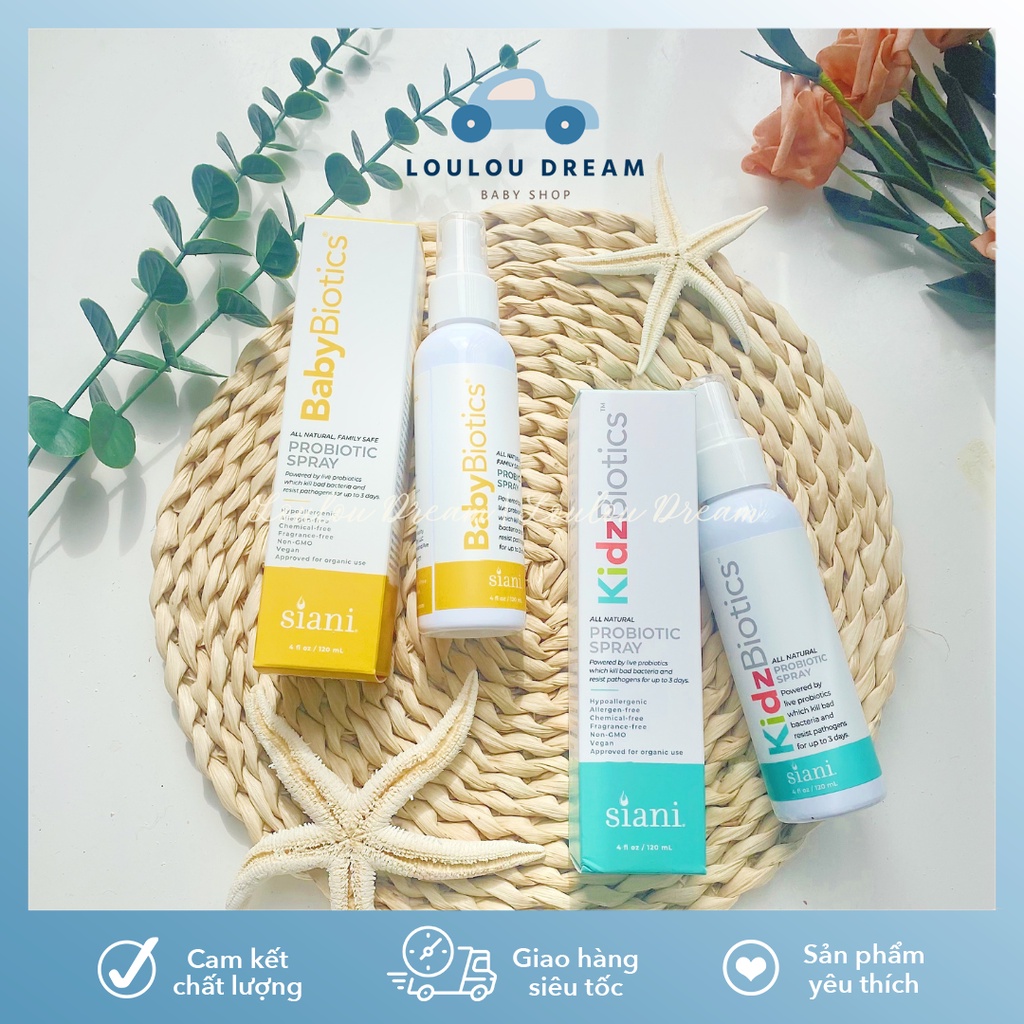 Chai xịt men vi sinh bảo vệ cho bé Babybiotics Spray / Kidzbiotics Spray (mẫu mới nhất)