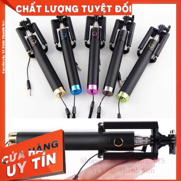 Gậy chụp hình tự sướng (đen) xi sắt - Vi Tính Thanh Sơn