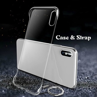 Ốp Điện Thoại Nhựa Không Khung Trong Suốt Cho iPhone 14 15 16 E 17 Air Pro Max 13 12 11 Pro Max 12 Mini X XR XS Max 8 7 Plus Ốp Lưng Mỏng Trong Suốt T01