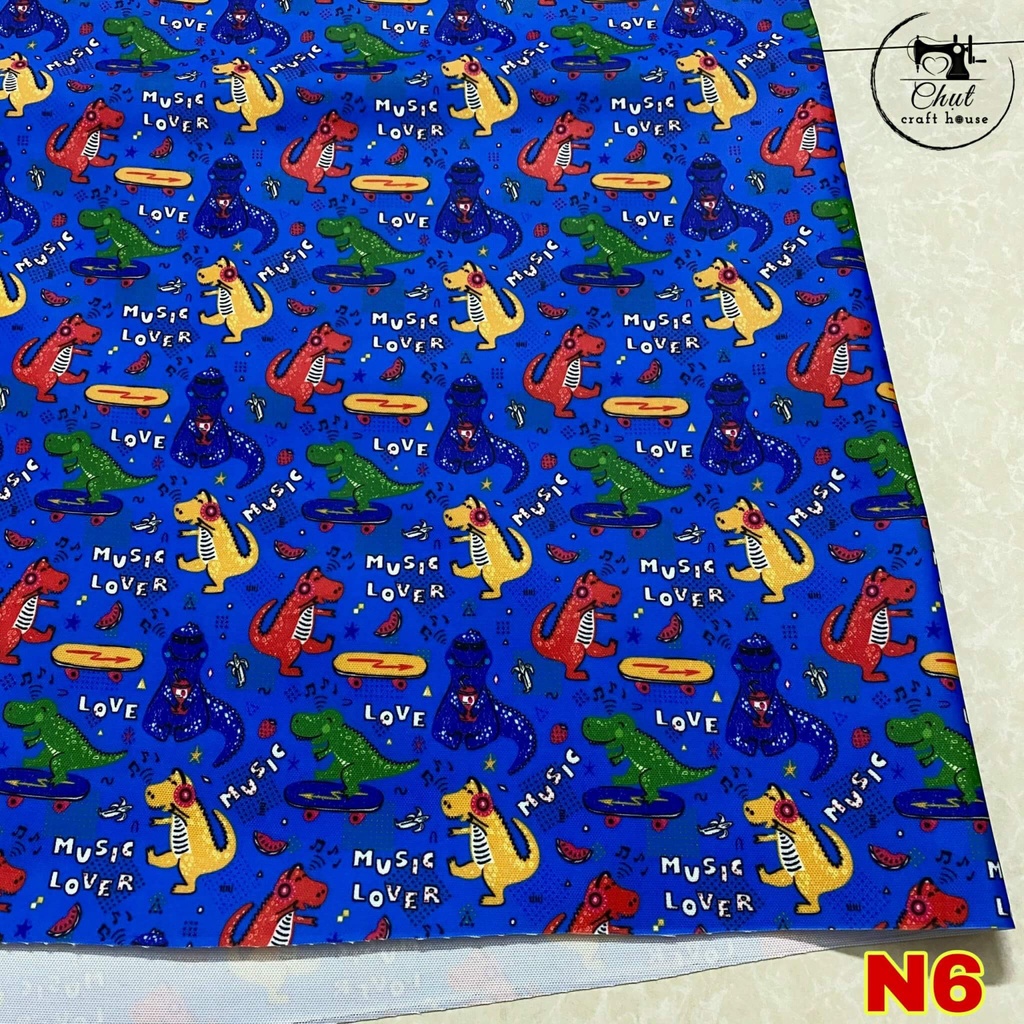 Vải Cath Kidston phủ PVC cao cấp may túi ví balo