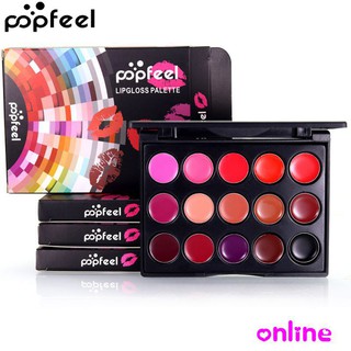 Bảng son bóng 15 màu Popfeel trẻ trung xinh xắn