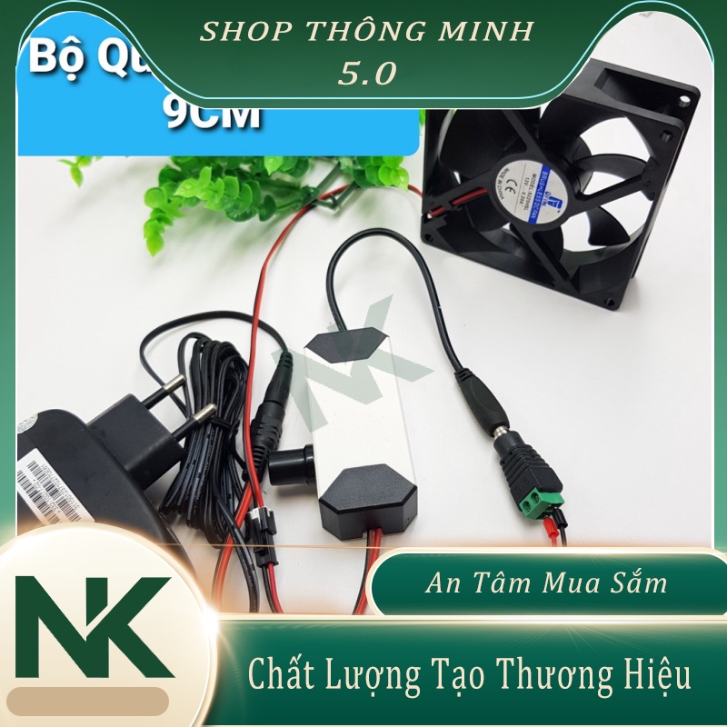 Bộ quạt tản nhiệt hút mùi có điều tốc 12V các kích thước 6CM 8CM 9CM 12CM Quạt an toàn tiện dụng