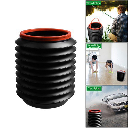 Thùng rác gấp gọn trên xe hơi tiện dụng 4L 24*18cm, S&amp;T