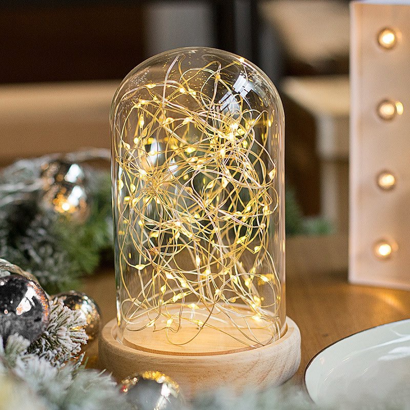 Dây Đèn Led Dùng Pin - Đèn Đom Đóm - Fairy Lights 5 mét 100 bóng