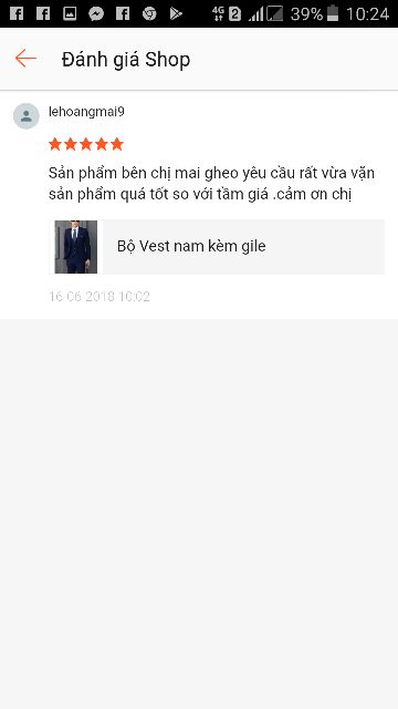 Bộ vest kèm áo ghile cao cấp