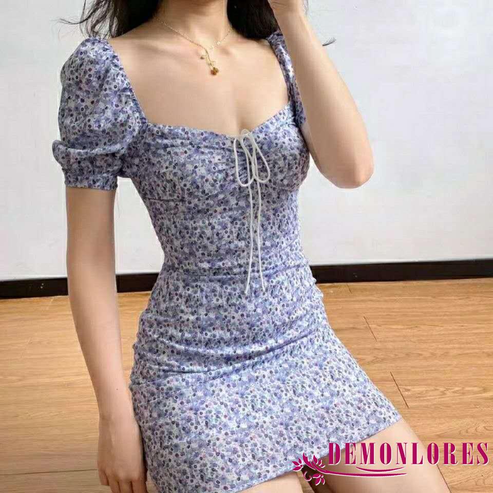 Đầm Body Cổ Chữ V Hoạ Tiết Hoa Nữ Tính | BigBuy360 - bigbuy360.vn