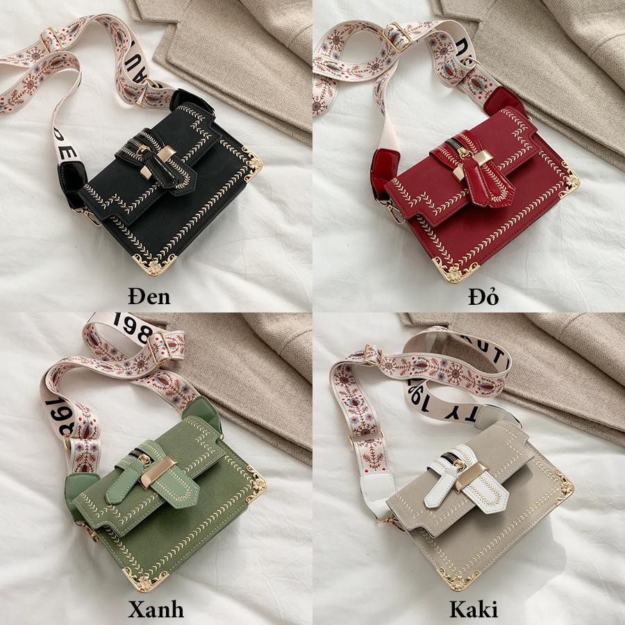 Túi đeo chéo Vituni túi xách nữ thiết kế nẹp viền da cao cấp cực đẹp TX19 | BigBuy360 - bigbuy360.vn