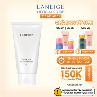 Sữa rửa mặt làm trắng và dưỡng ẩm Laneige White Dew Milky Cleanser 150Ml