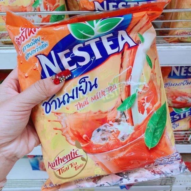 Trà sữa Nestea Thái cam - bịch 13 gói