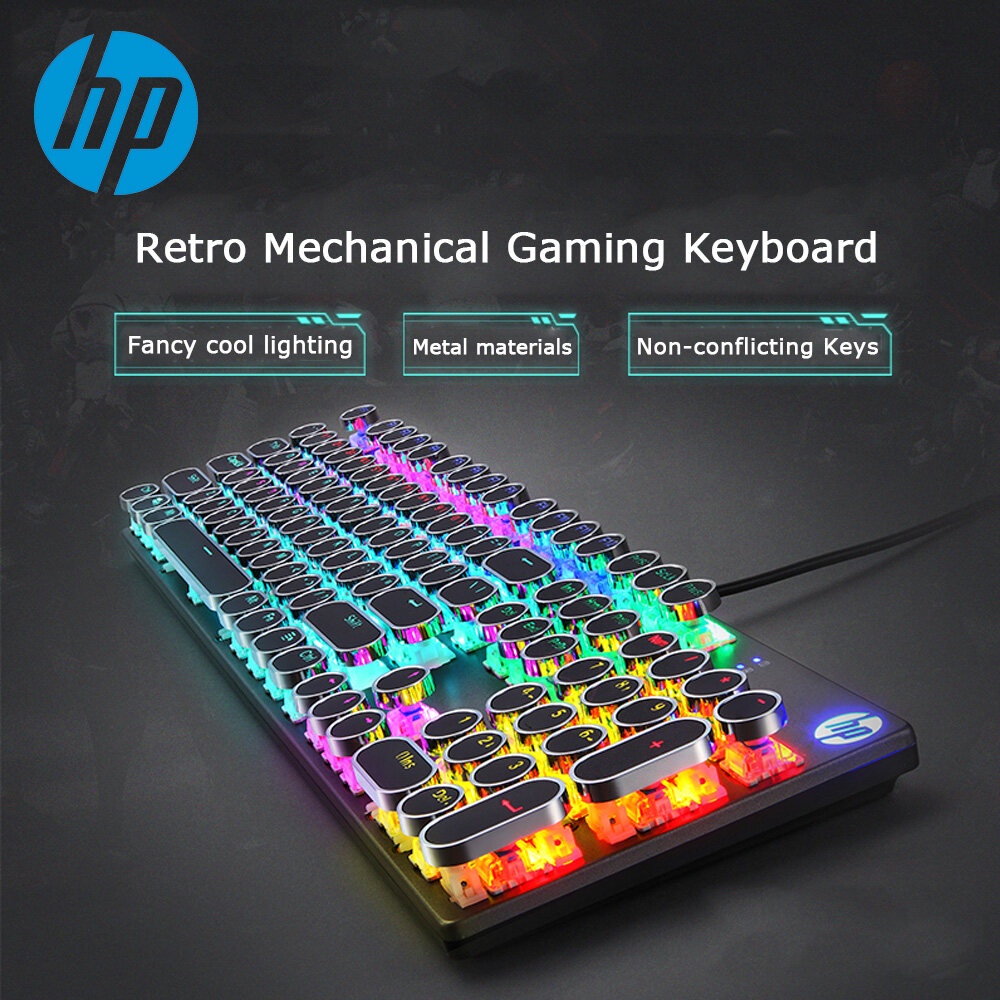Bàn phím cơ Hp GK400Y RGB có dây chuyên dụng cho dân văn phòng