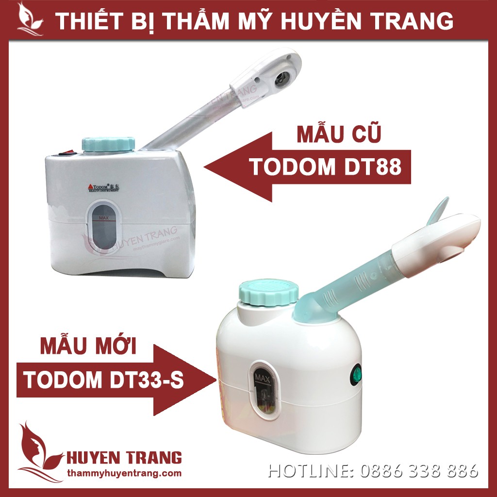 Máy xông hơi mặt mini TODOM DT88 (DT33) dùng cá nhân tại nhà hoặc spa di động