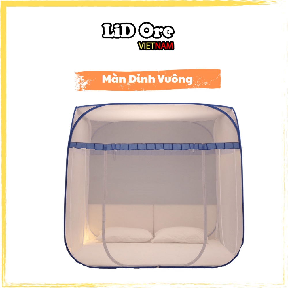 Mùng Chụp Tự Bung Đỉnh Vuông, Mùng Chụp Đỉnh Vuông Cao Cấp Gấp Gọn Thông Minh - LiD Ore