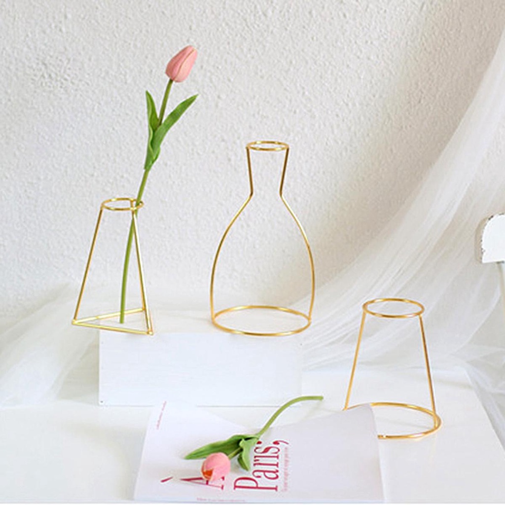Bình Hoa Để Bàn Trang Trí Nhà Cửa|Giá Đỡ Trưng Bày Bằng Kim Loại Phong Cách Retro Bắc Âu
