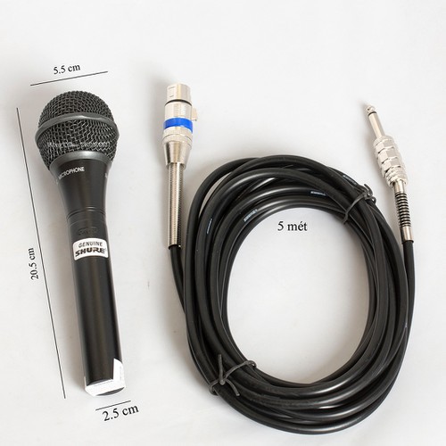 Mic có dây SHURE 959 - Micro Karaoke Shure 959 Hát Nhẹ Chống Hú Tốt