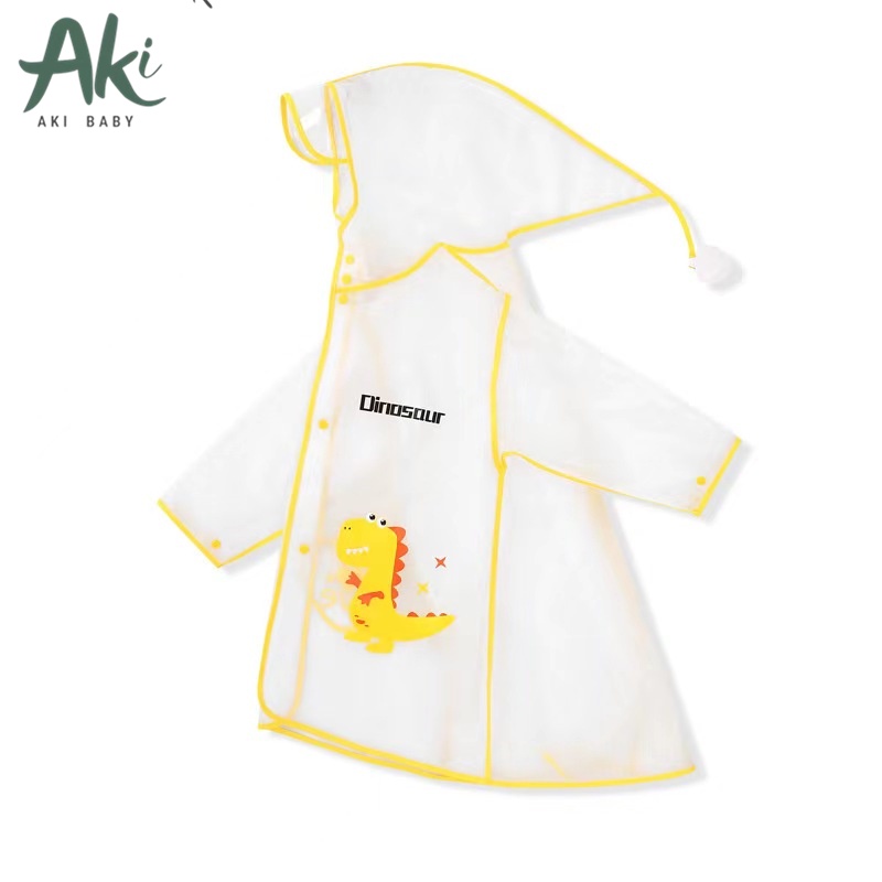 Áo mưa trẻ em cao cấp trong suốt không mùi, bộ áo mưa cho bé có mũ nhiều mẫu dễ thương