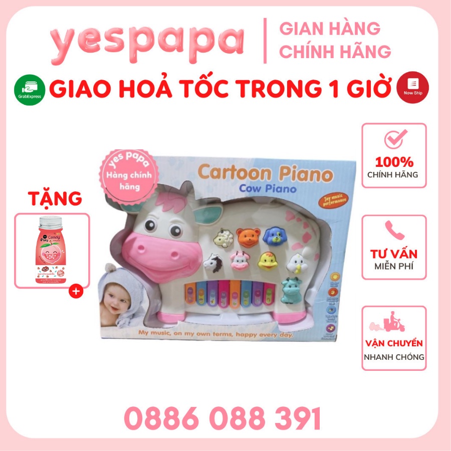 Cartoon Piano - Đồ chơi Piano - Bàn Phím Piano Bé Âm Nhạc