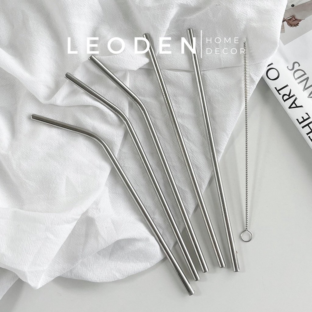 Ống hút, cọ rửa ống hút inox 304 thép không gỉ, ống hút cá nhân tái sử dụng nhiều lần