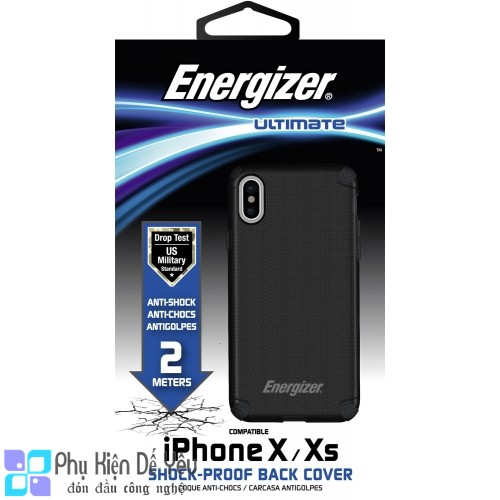 Ốp lưng chống sốc 2m Energizer CO20IP58 cho iPhone X/Xs