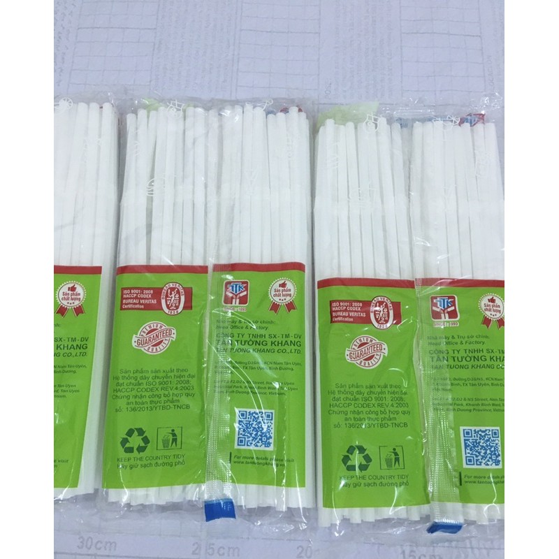 Ống hút nhựa trắng cao cấp
