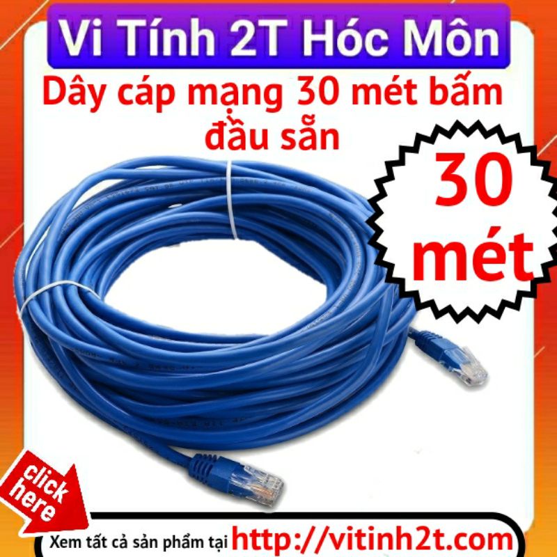 Dây cáp mạng lan 30m bấm sẵn