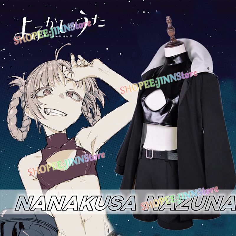 Jinn Nanakusa Nazuna Hàng Mới Về Áo Khoác Sát Nách Cosplay Anime CALL OF THE NIGHT