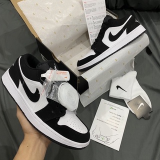 GIÀY JD1S LOW PANDA BLACK WHITE DA THẬT LAI AU [ FULL BOX + FREE SHIP ]