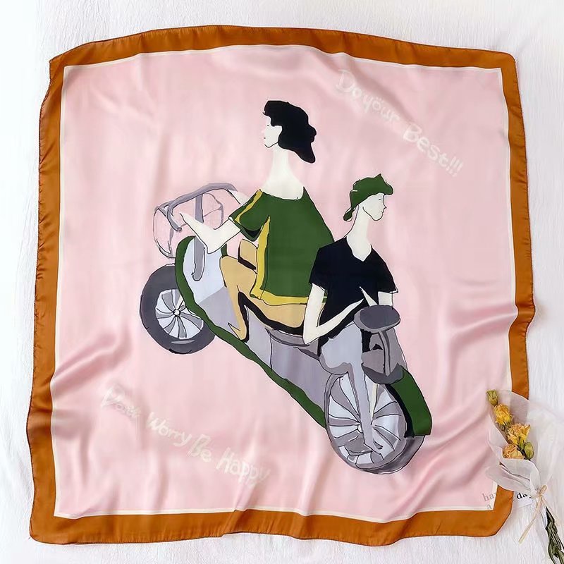 Khăn Quàng Cổ Chống Nắng Thoáng Khí In Họa Tiết Thời Trang 90cm (35.4inch) Cho Phụ Nữ Hồi Giáo WJ1006-56