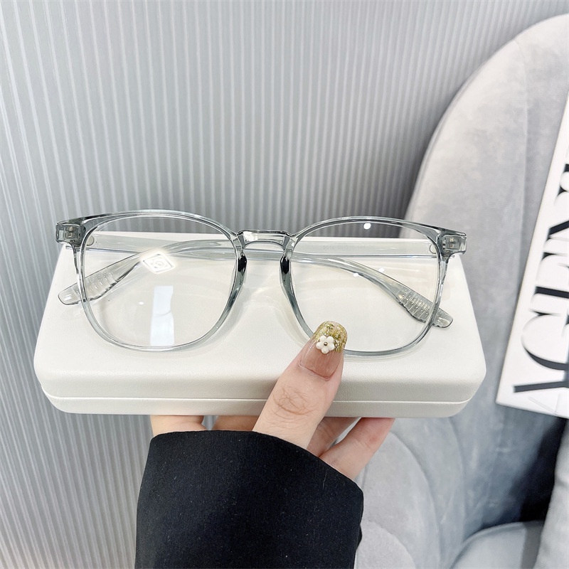 Kính Mát Gọng Vuông Màu Gradient TR90 Chống Ánh Sáng Xanh Thời Trang Phong Cách Retro