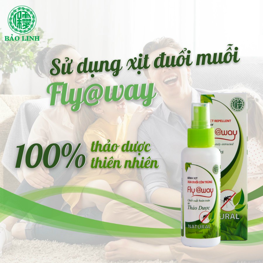 Xịt muỗi thảo dược fly@way