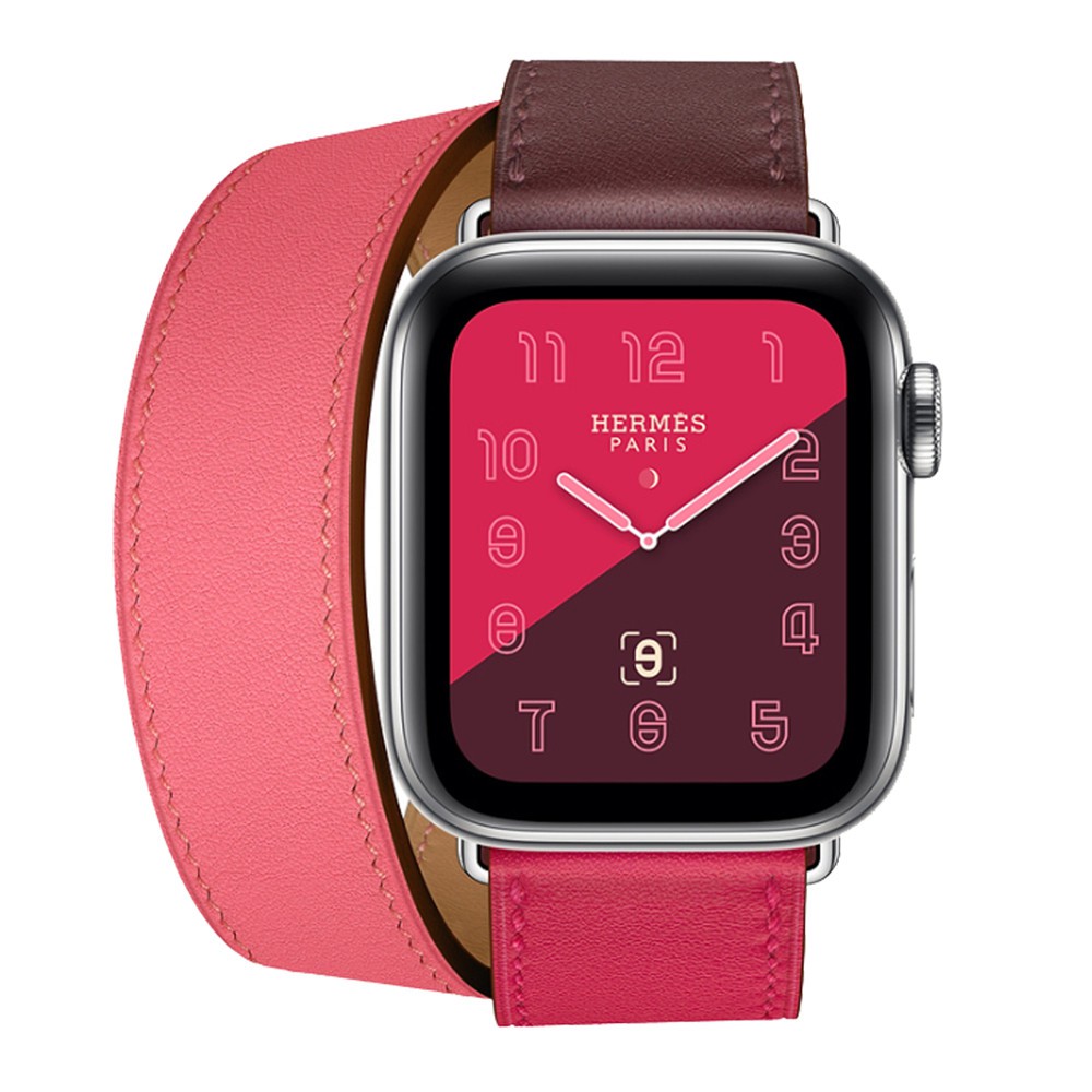 Dây đeo bằng da màu thời trang cao cấp cho Apple Watch Series 6 / 5 / 4 / 3 / 2 / 1 / Se size 38mm 40mm 42mm 44mm